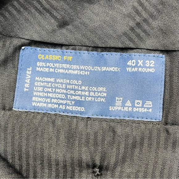 Stafford Travel Classic Fit Pants - Picture 6 of 10